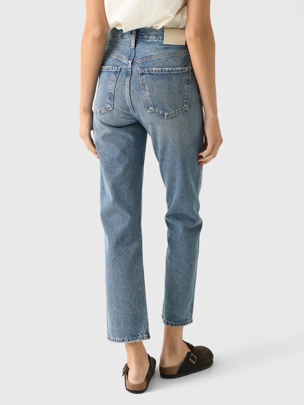 Citizens of Humanity Blaine 24 high rise straight jeans ankle jeans, color Perri - Picture 2 of 12